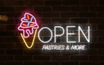 Neon Open Ice Cream Open Sign Custom Neon Sign