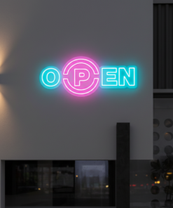 Acrylic Led Open Neon Sign Shop Decor Sign