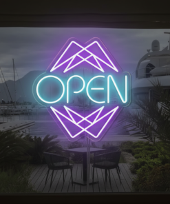 Neon LED Open Sign for Business Shop Decor