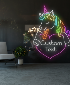 Alternative view of Personalized Unicorn LED Neon Sign Wall&Party Decor