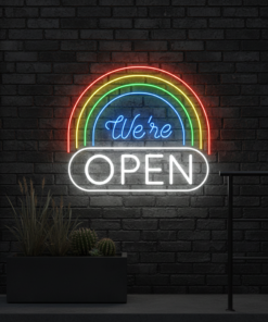 Alternative view of We Are Open LED Neon Sign Shop Decor Neon Sign