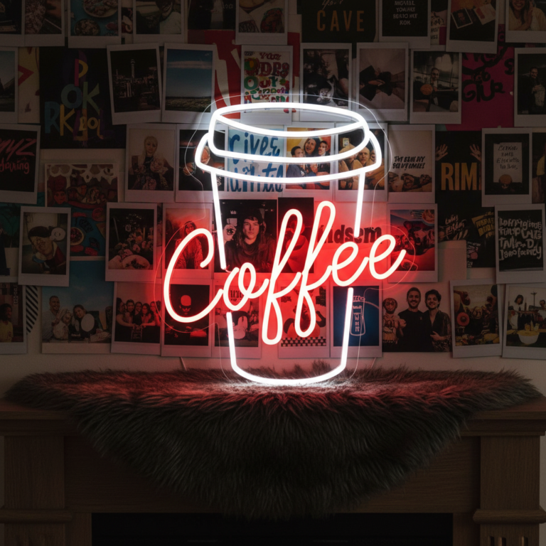 Coffee Led Neon Sign for Bar Decor