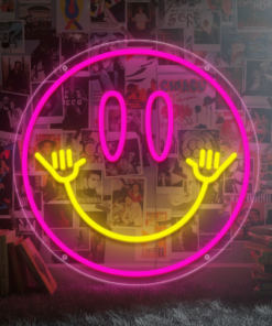 Alternative view of Smiley Face Neon Sign Led Neon Light for Wall Decor