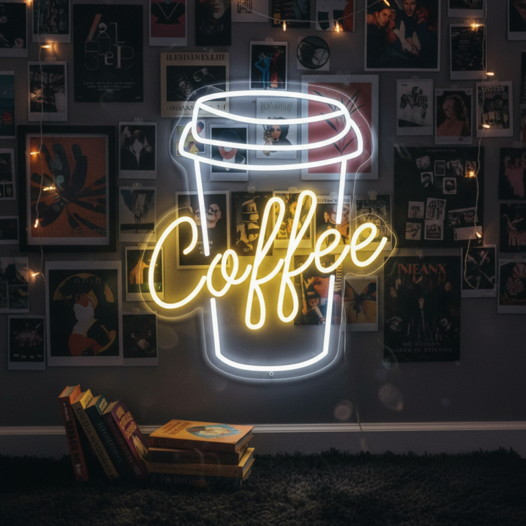 Coffee Led Neon Sign for Bar Decor