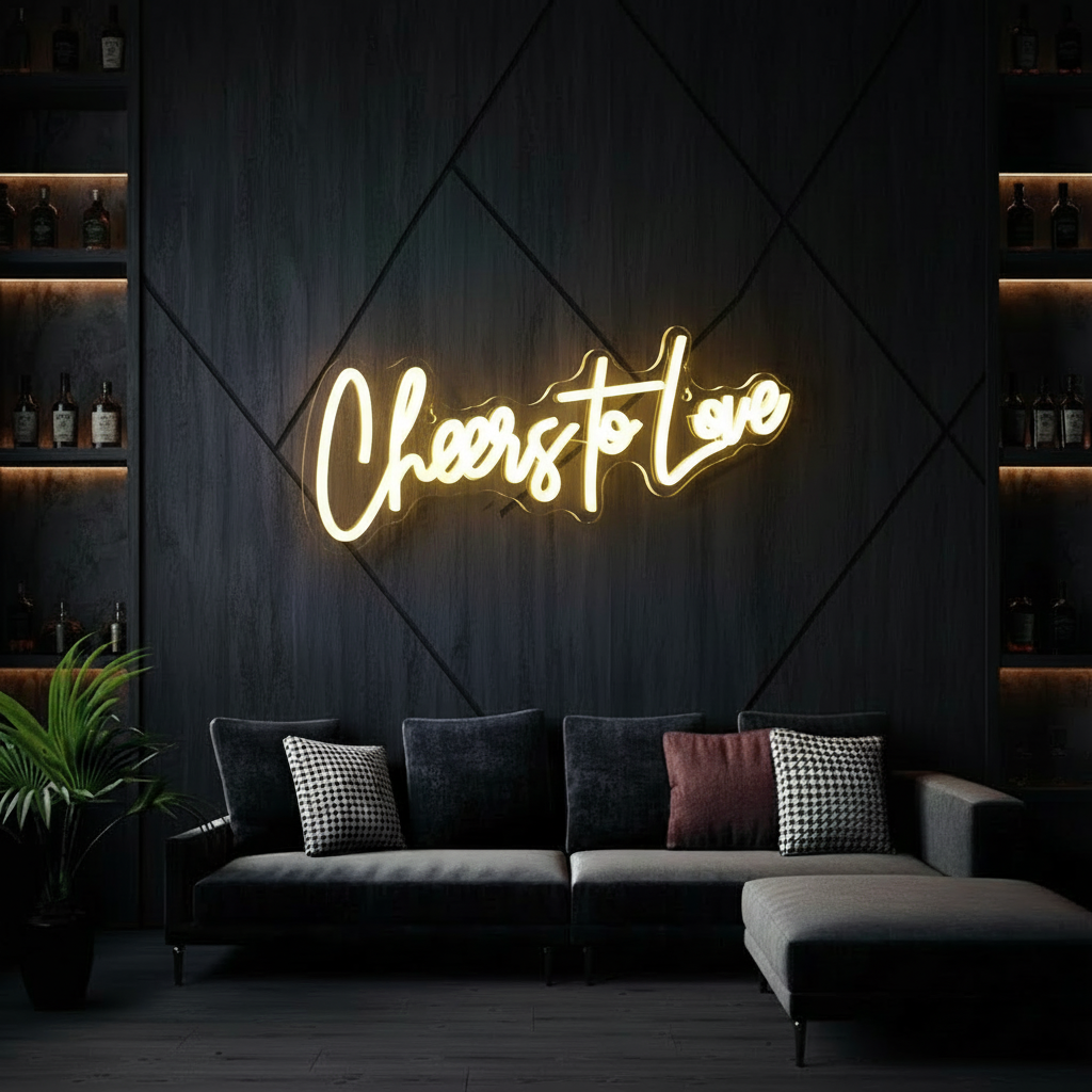 Cheers to Love Neon Sign - Image 4