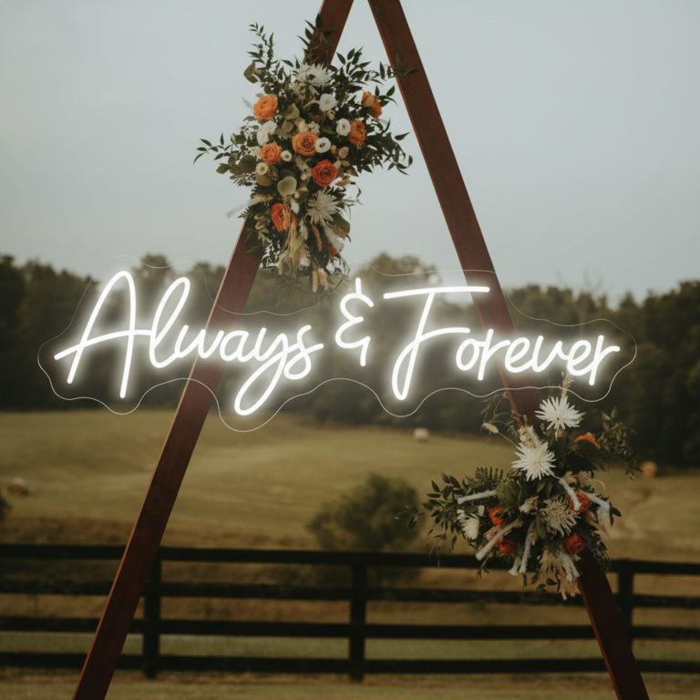 Always & Forever Led Neon Sign Wedding Party Decor